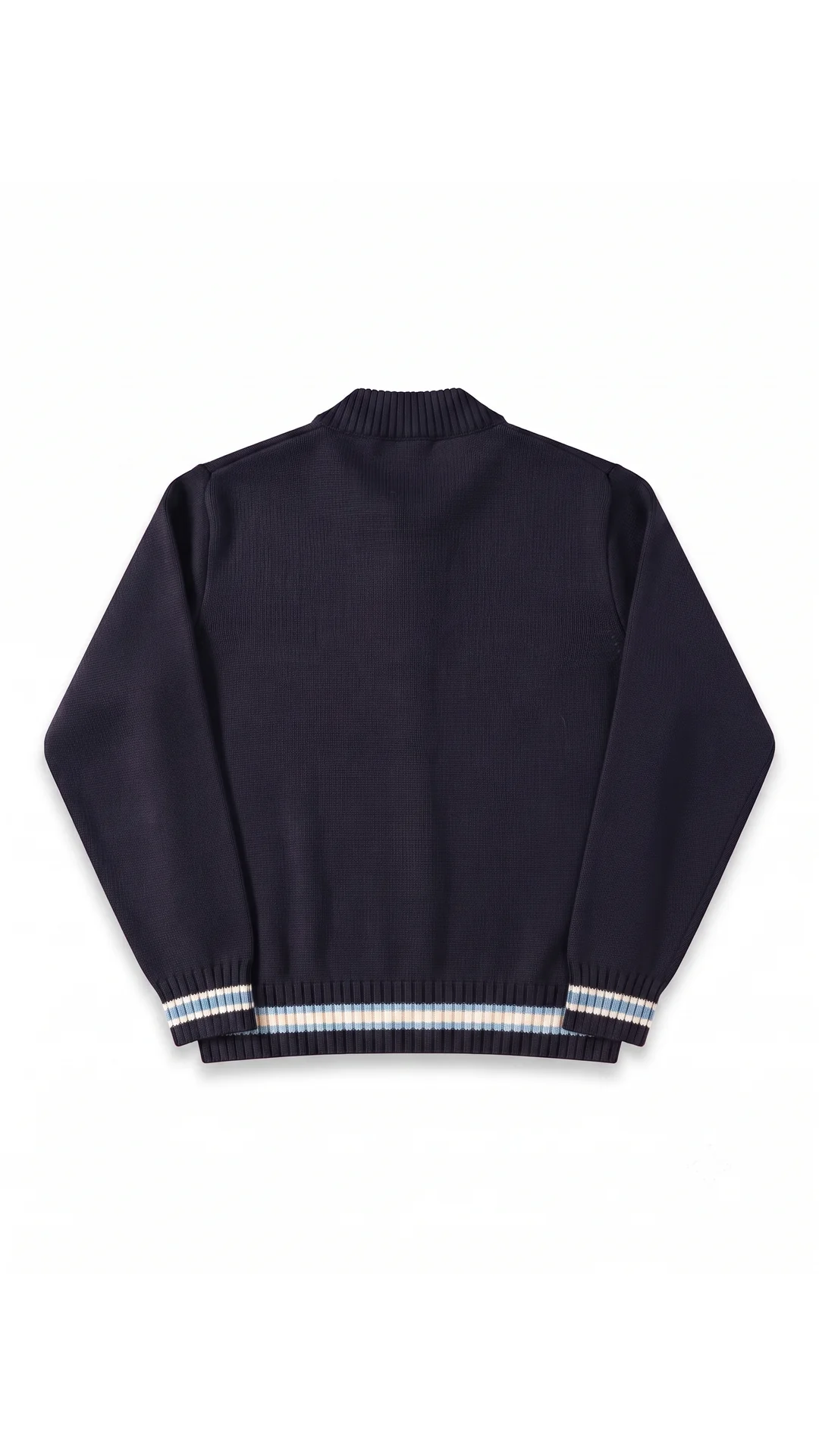 SUPREME SCRIPT STRIPE HALF ZIP BLUE